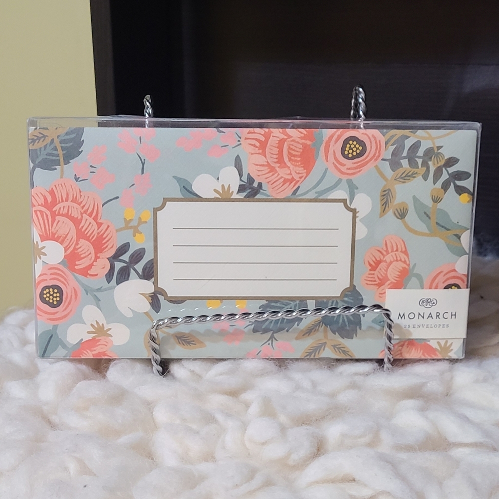 Rifle Paper Co. Floral 25 Monarch Size Envelopes Set